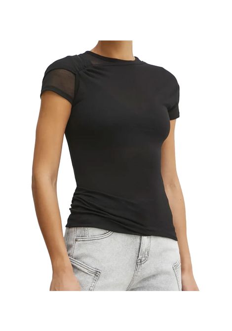 T-shirt Pinko donna 104654 A2CL nera jersey garza leggera manica corta PINKO | T-shirt | 104654 A2CLZ99